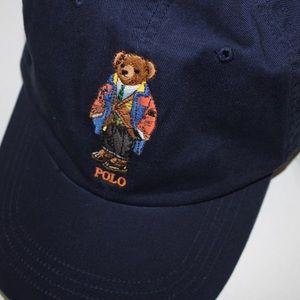 Polo Ralph Lauren Bear Preppy Hat with Leather Buckle Detail
